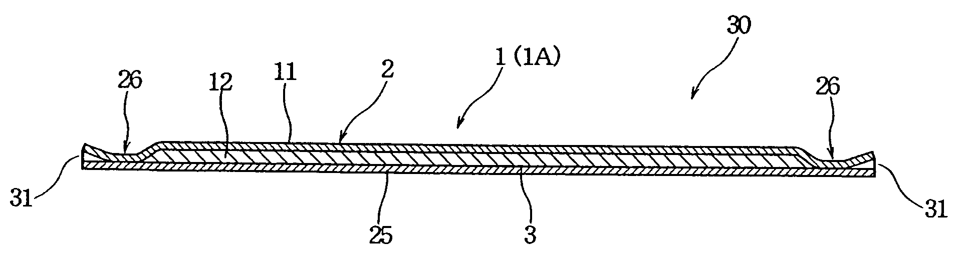 Absorbent composite sheet and absorbent article using the same