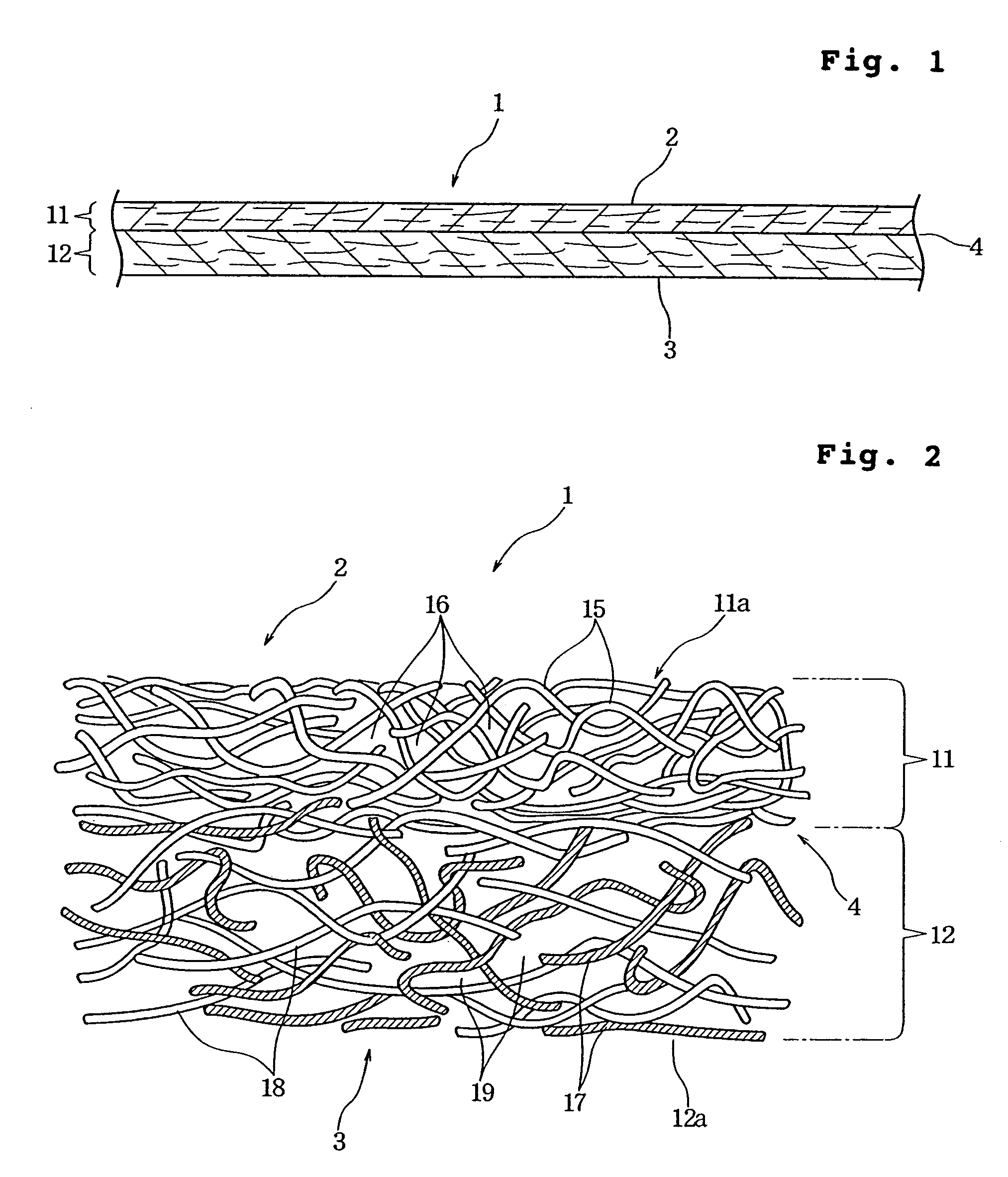 Absorbent composite sheet and absorbent article using the same