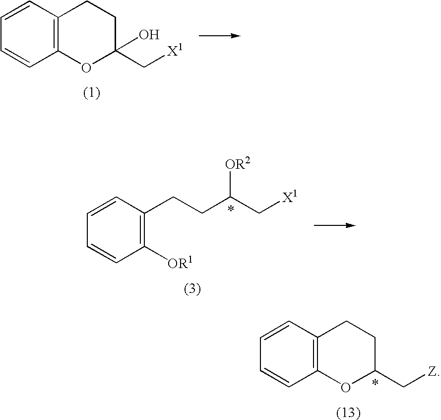 Process for producing optically active chroman derivative and intermediate