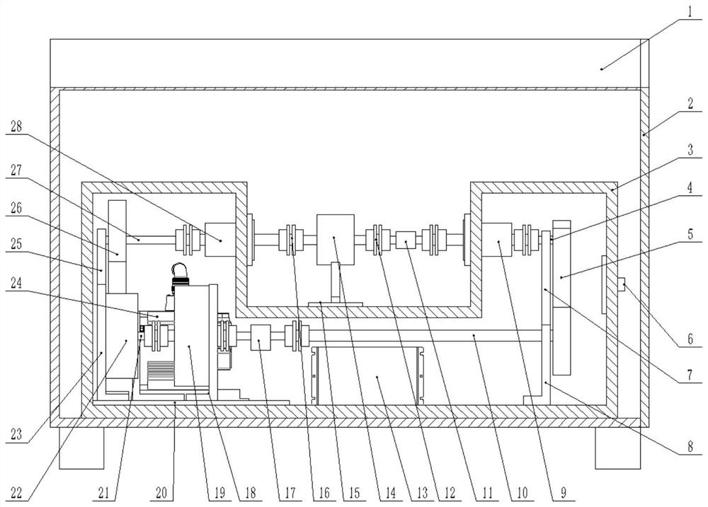 Driving loading platform under low-temperature vacuum condition