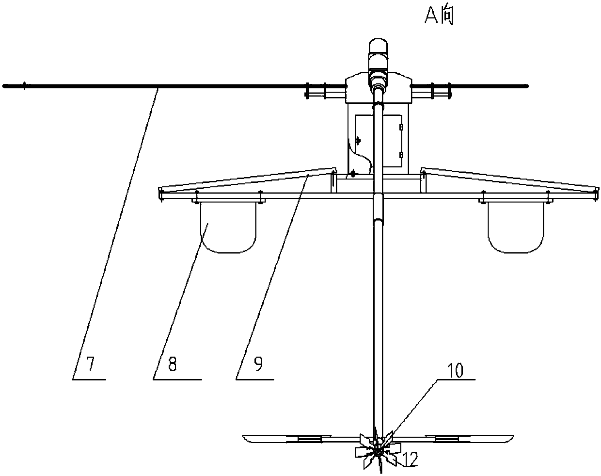 A breeding pond ozone water treatment device