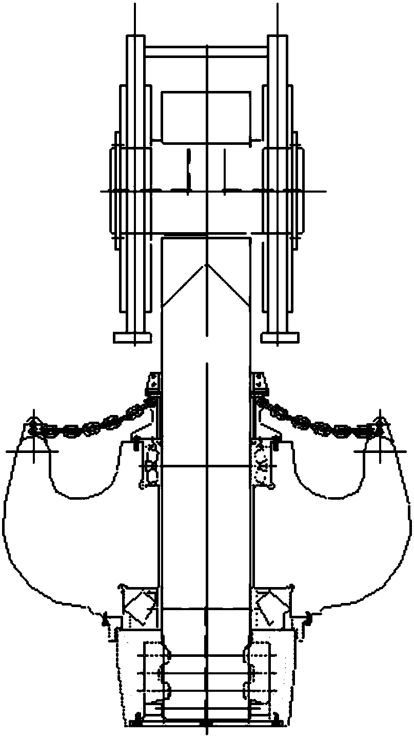 Super tonnage split lifting hook