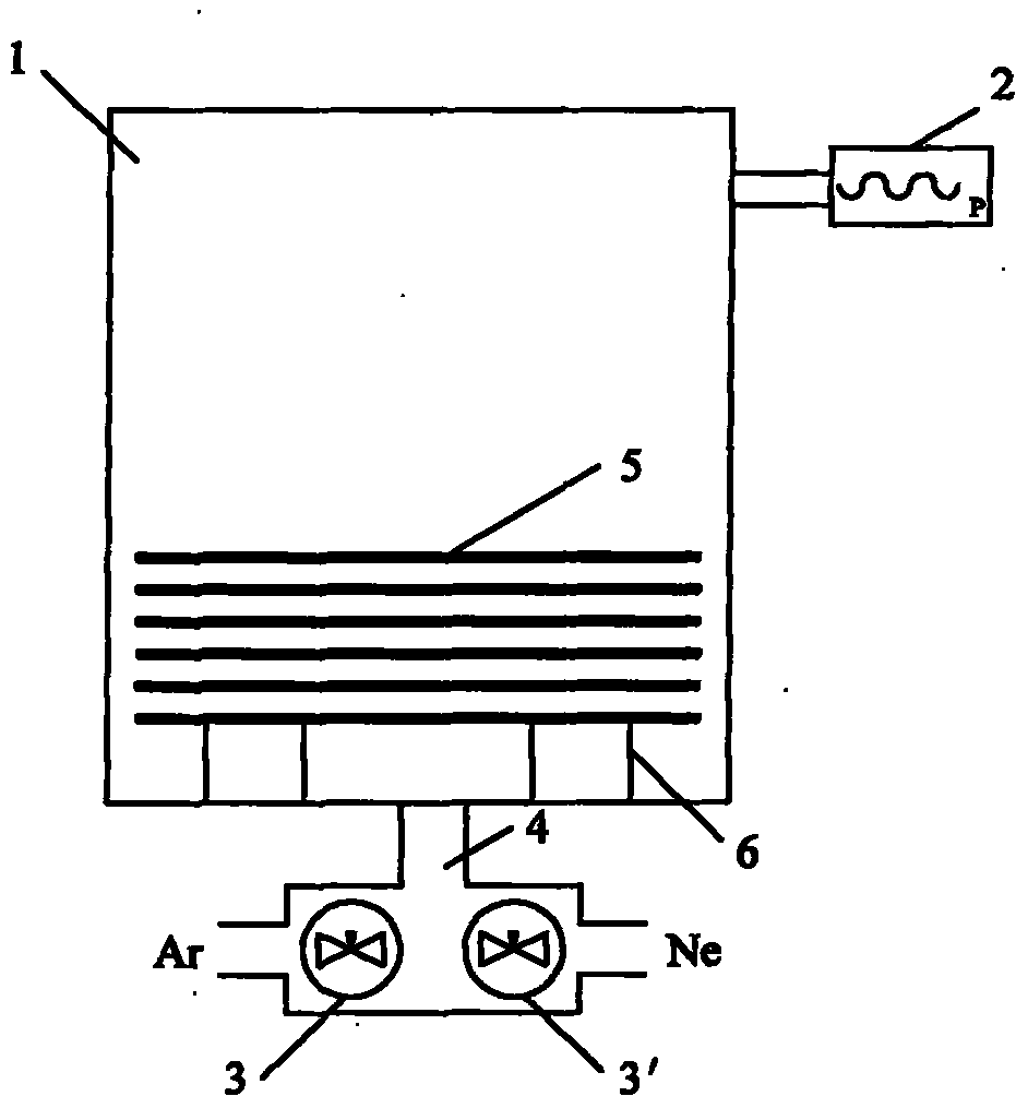 Charging method and device for low pressure ceramic gas discharge tube