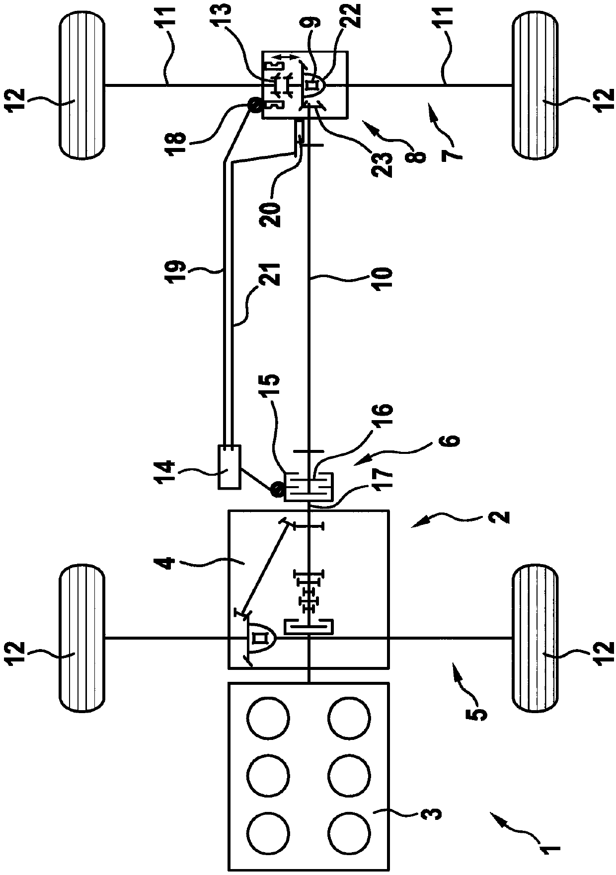 Method for operating a motor vehicle comprising an all-wheel drive that can be enabled and disabled by determining an angular acceleration of components which are uncoupled when the all-wheel drive is disabled