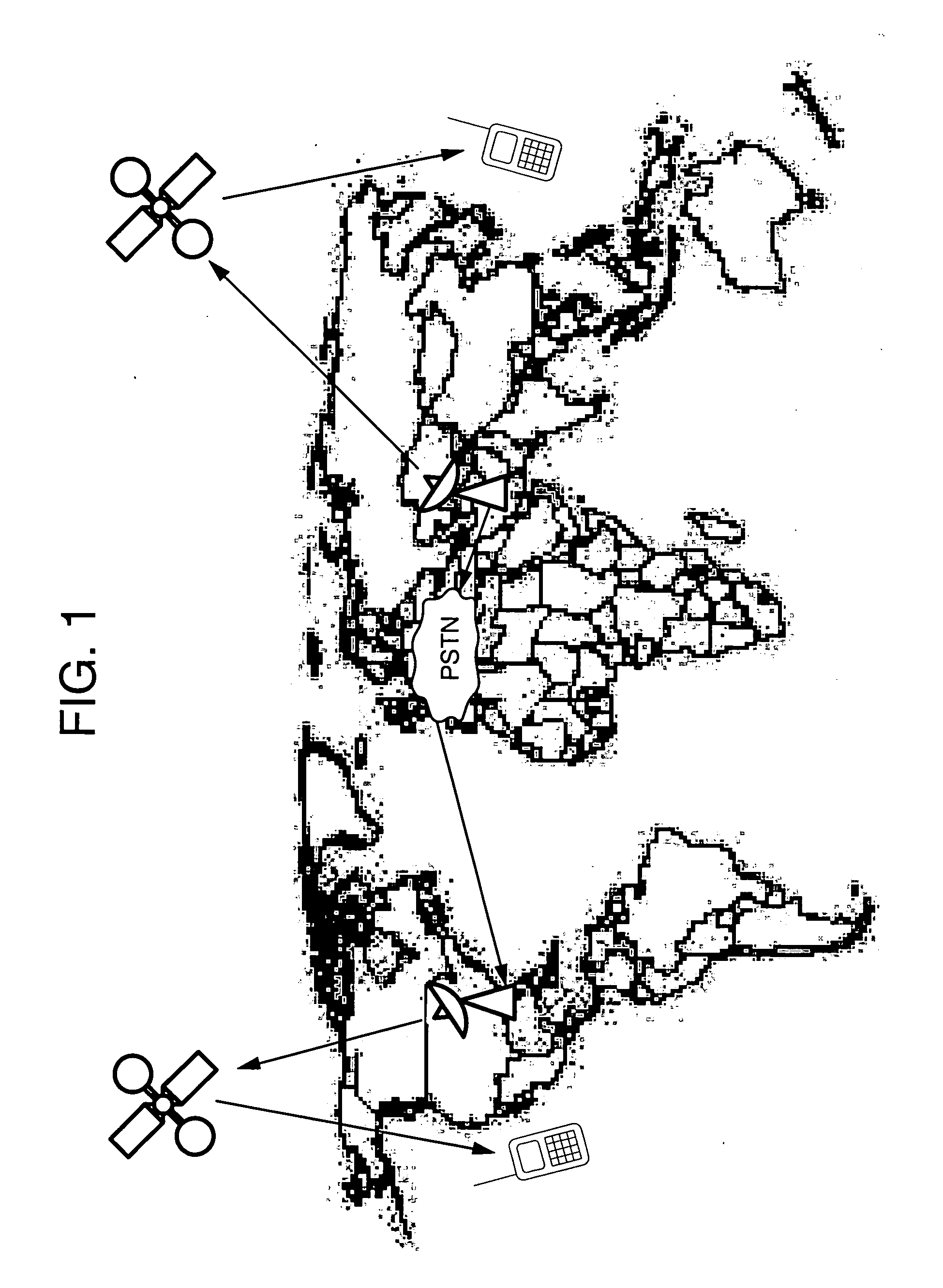 Satellite communication system employing a combination of time slots and orthogonal codes