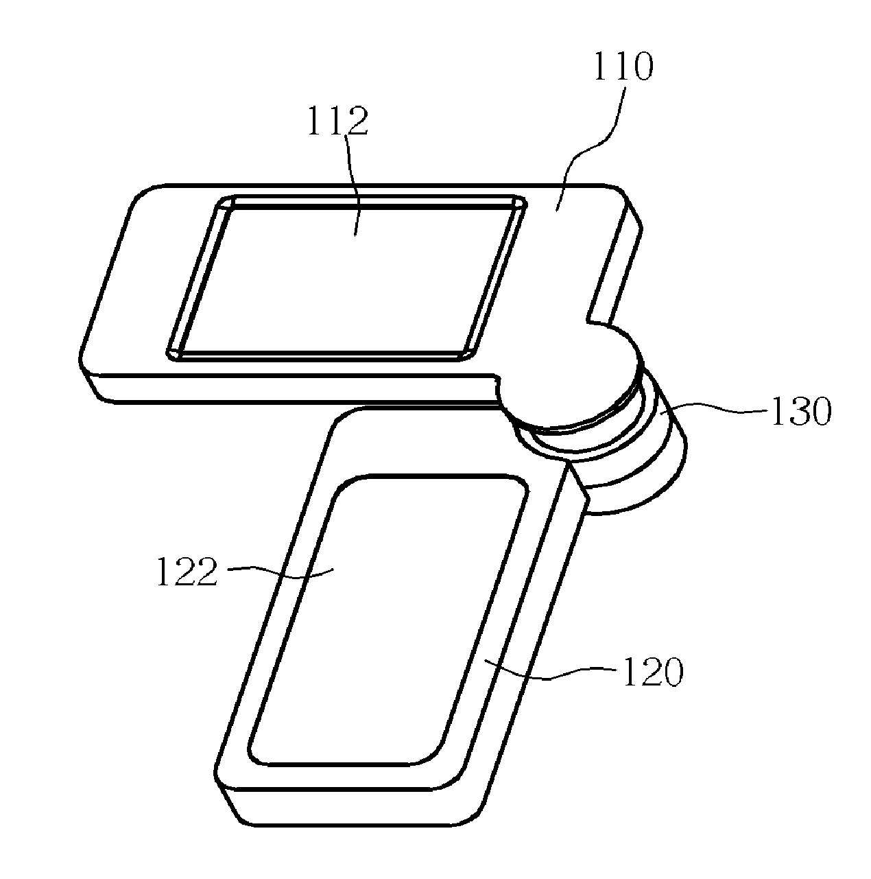 Electronic device having a rotating housing
