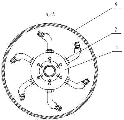 Spinning purging device for inner wall of steel pipe