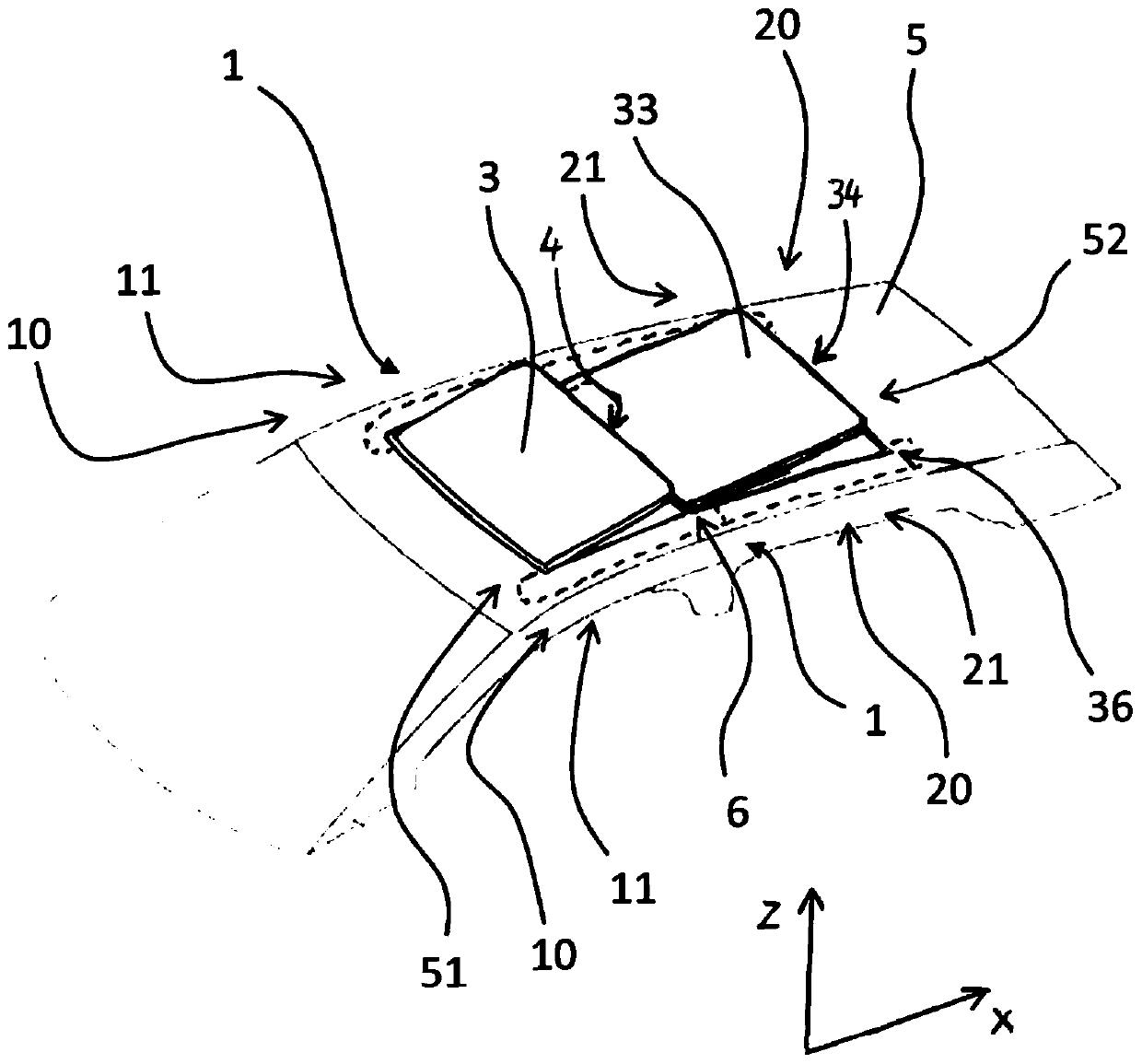 Assembly with a roof cover for a vehicle roof and a vehicle roof for a motor vehicle