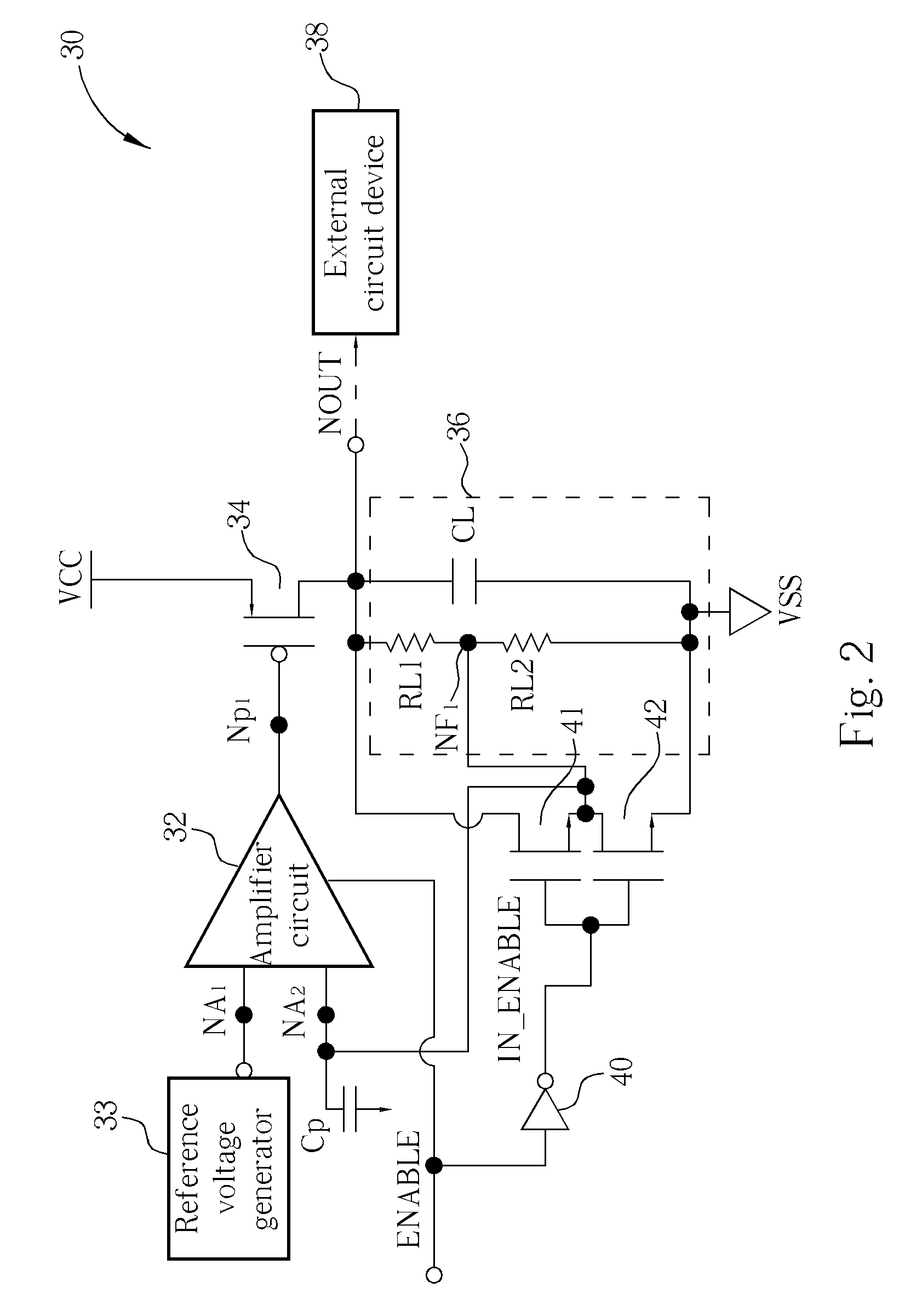Fast-disabled voltage regulator circuit with low-noise feedback loop and operating method thereof