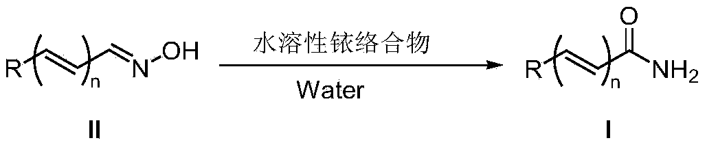 A kind of method from oxime synthetic amide