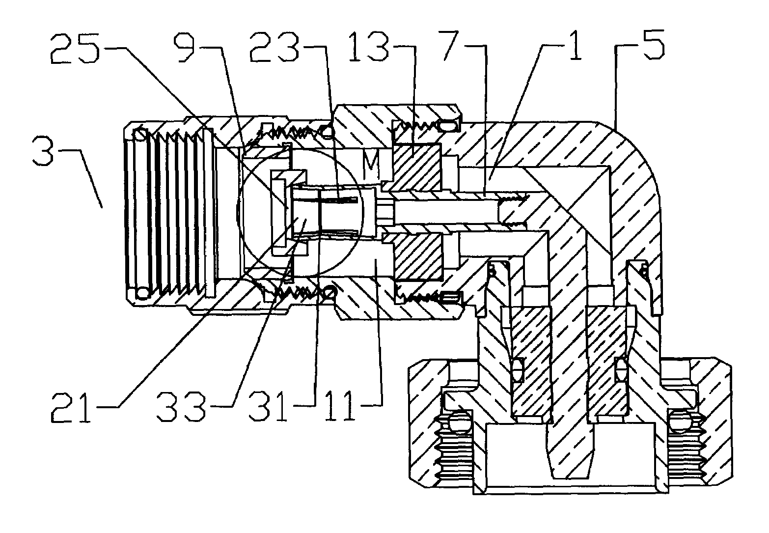 Coaxial connector inner contact arrangement