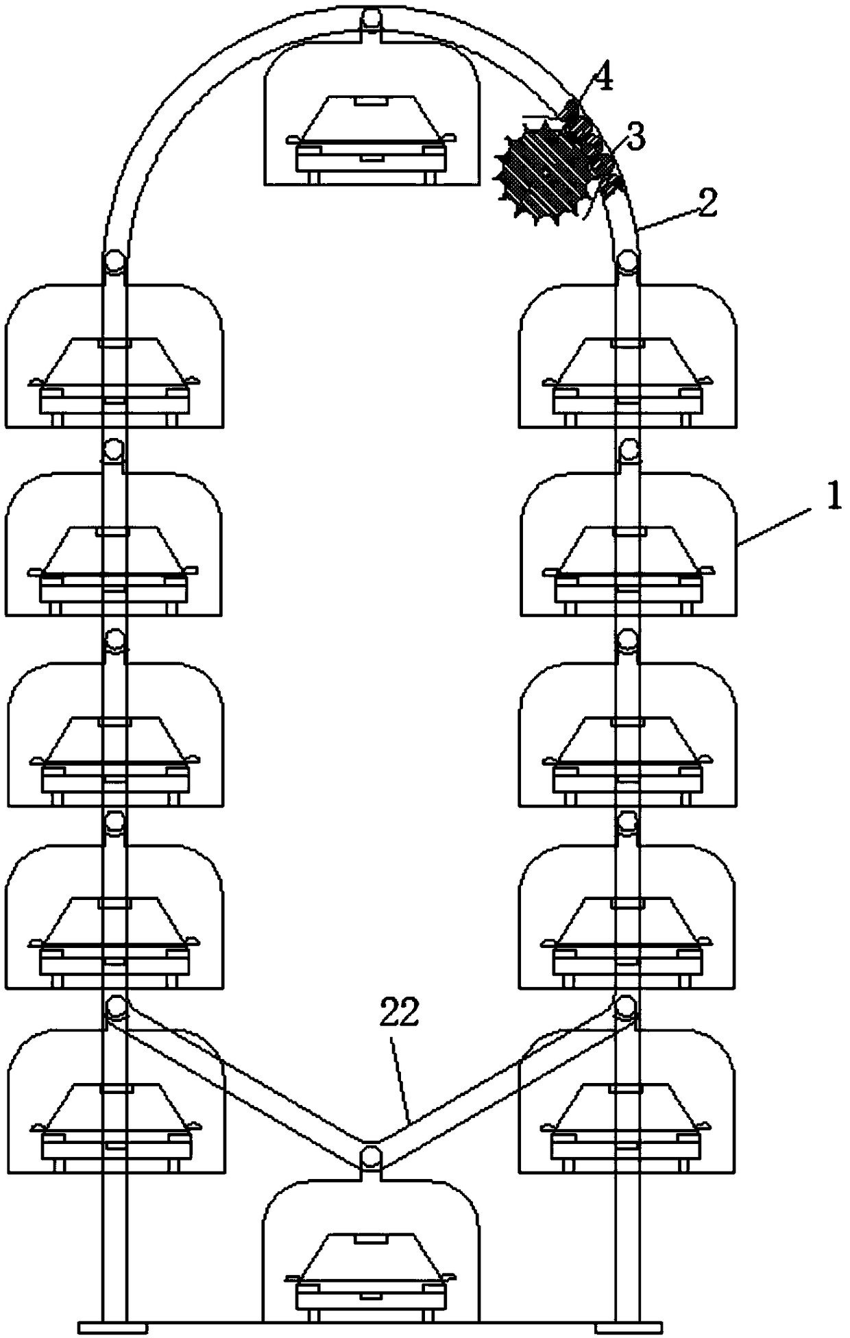 Rotary vertical garage