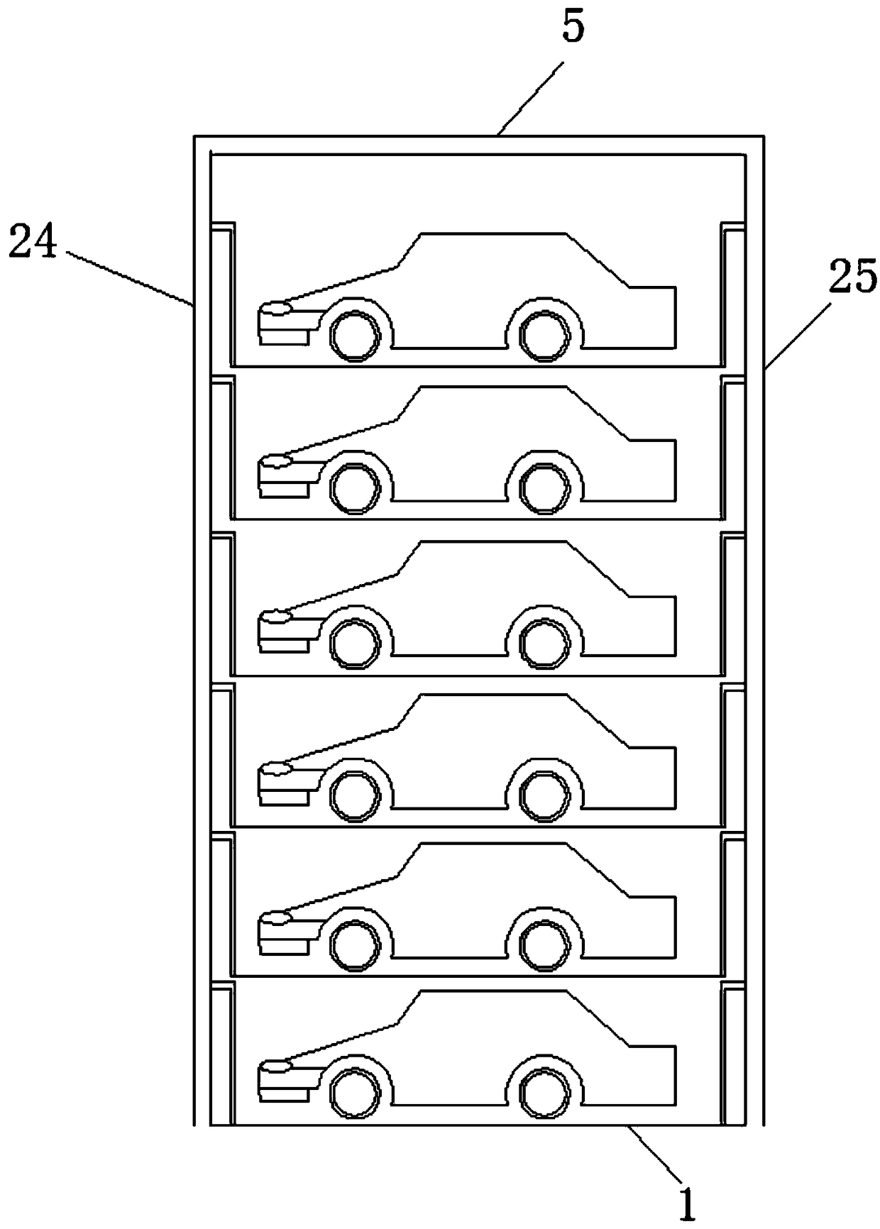 Rotary vertical garage