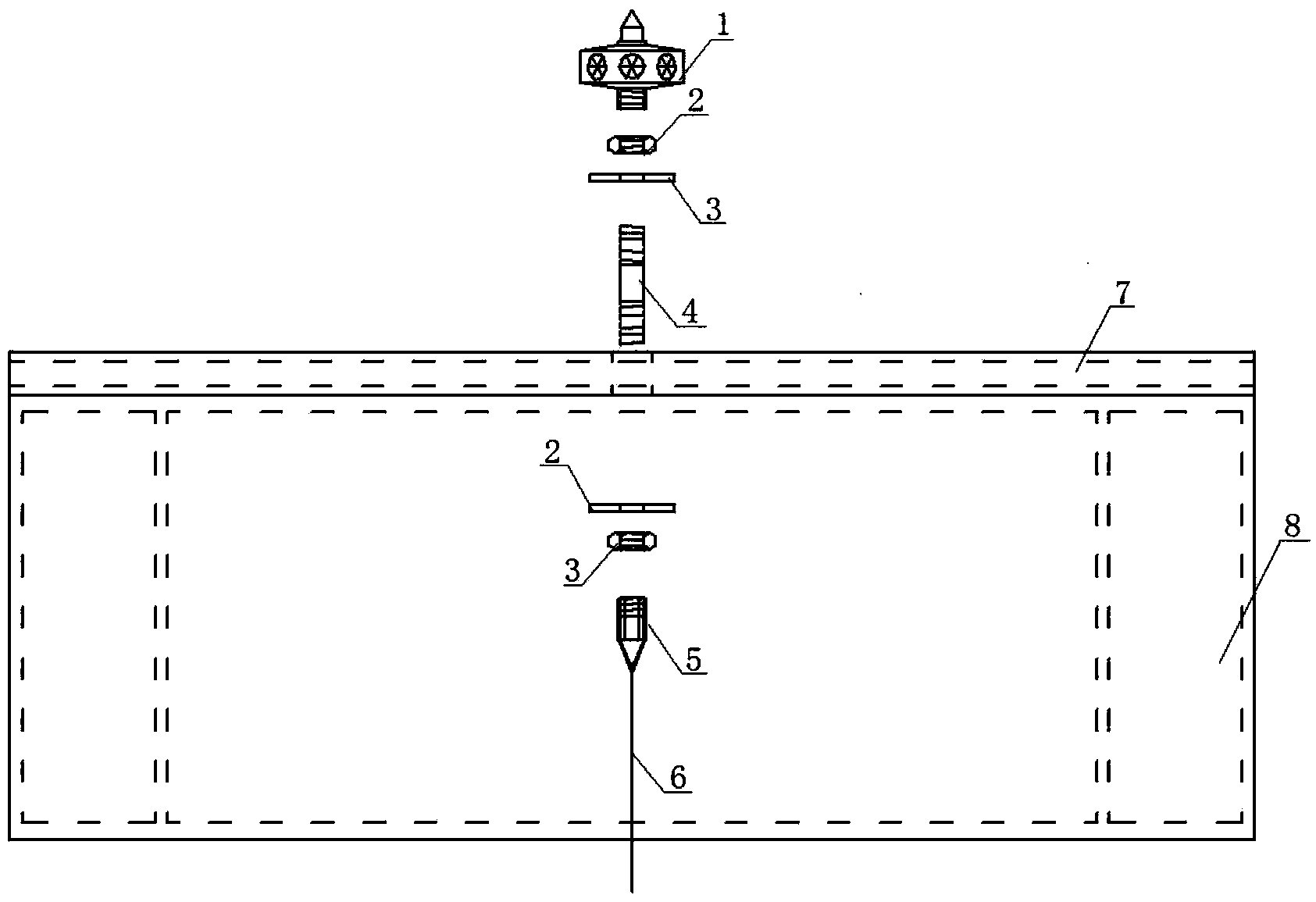 Deepwater high-precision anti-rotating inverted measuring device