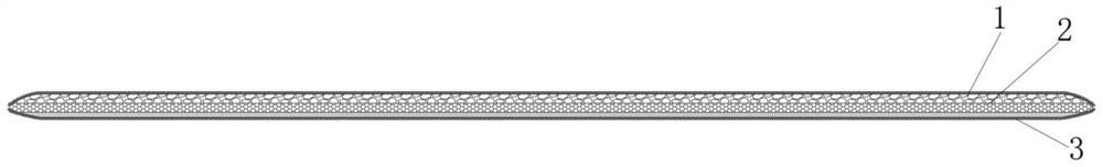 Novel regenerated raw material non-filling particle gravity quilt, gravity blanket and production method