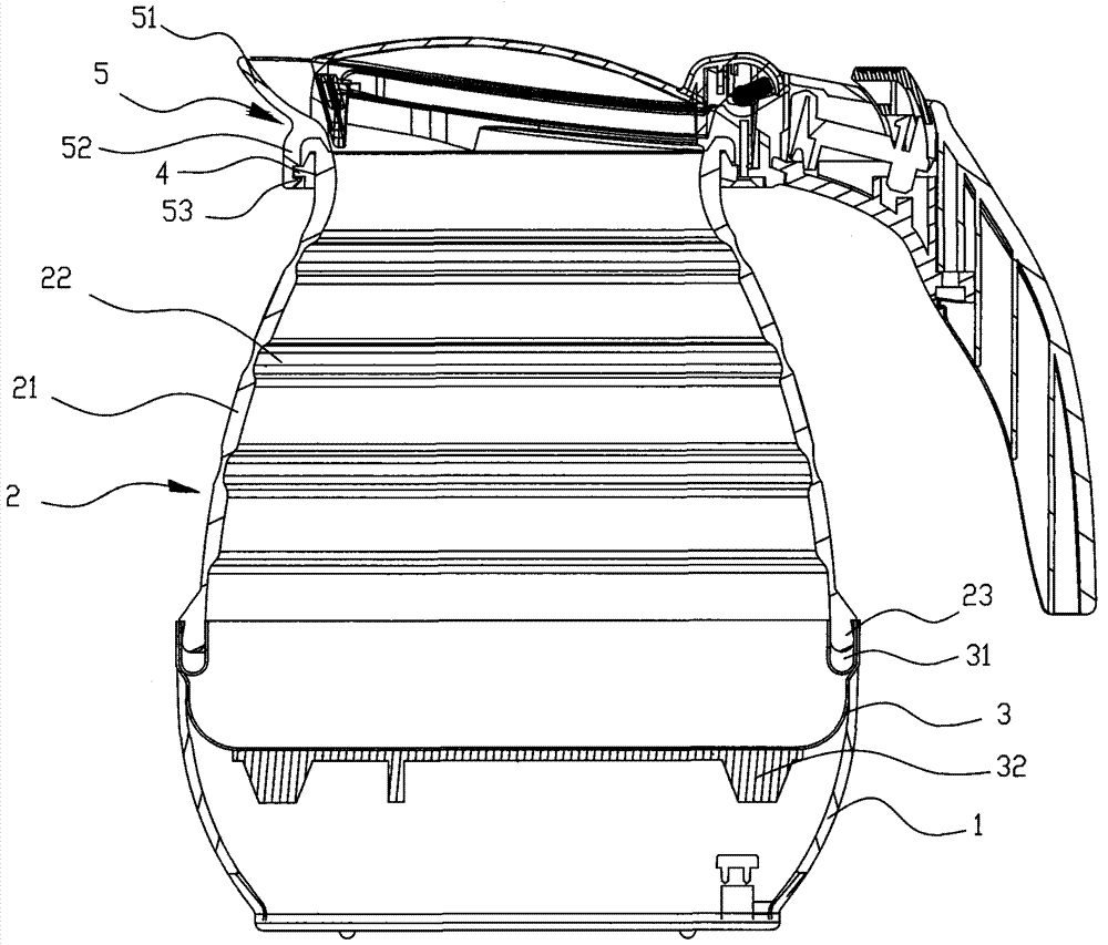 An electric kettle with an elastic kettle body