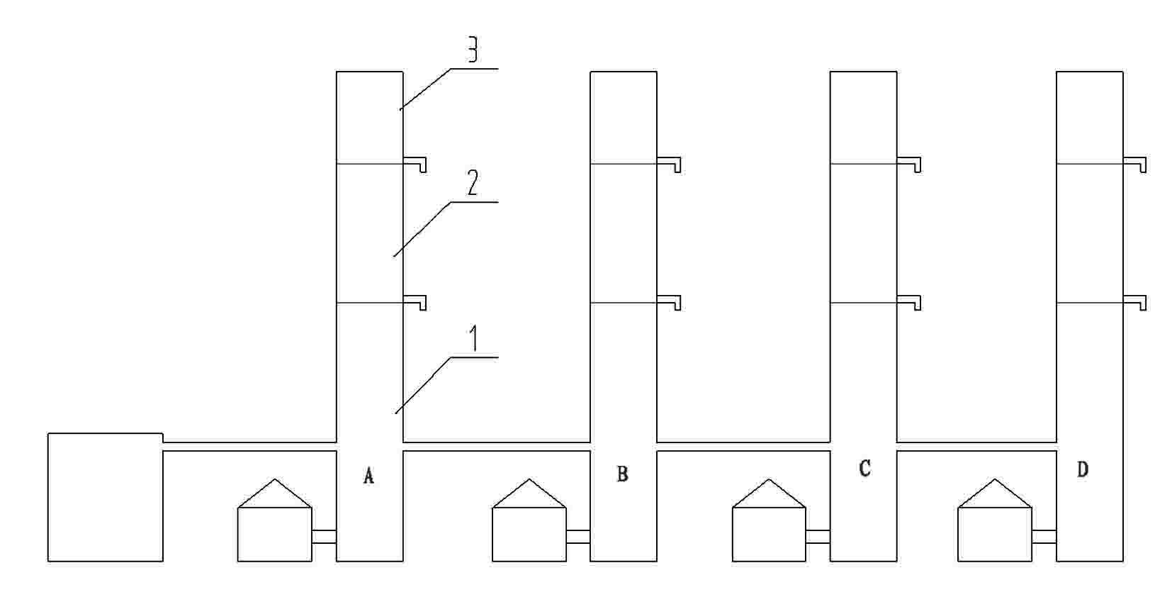 Washing oil continuous processing method