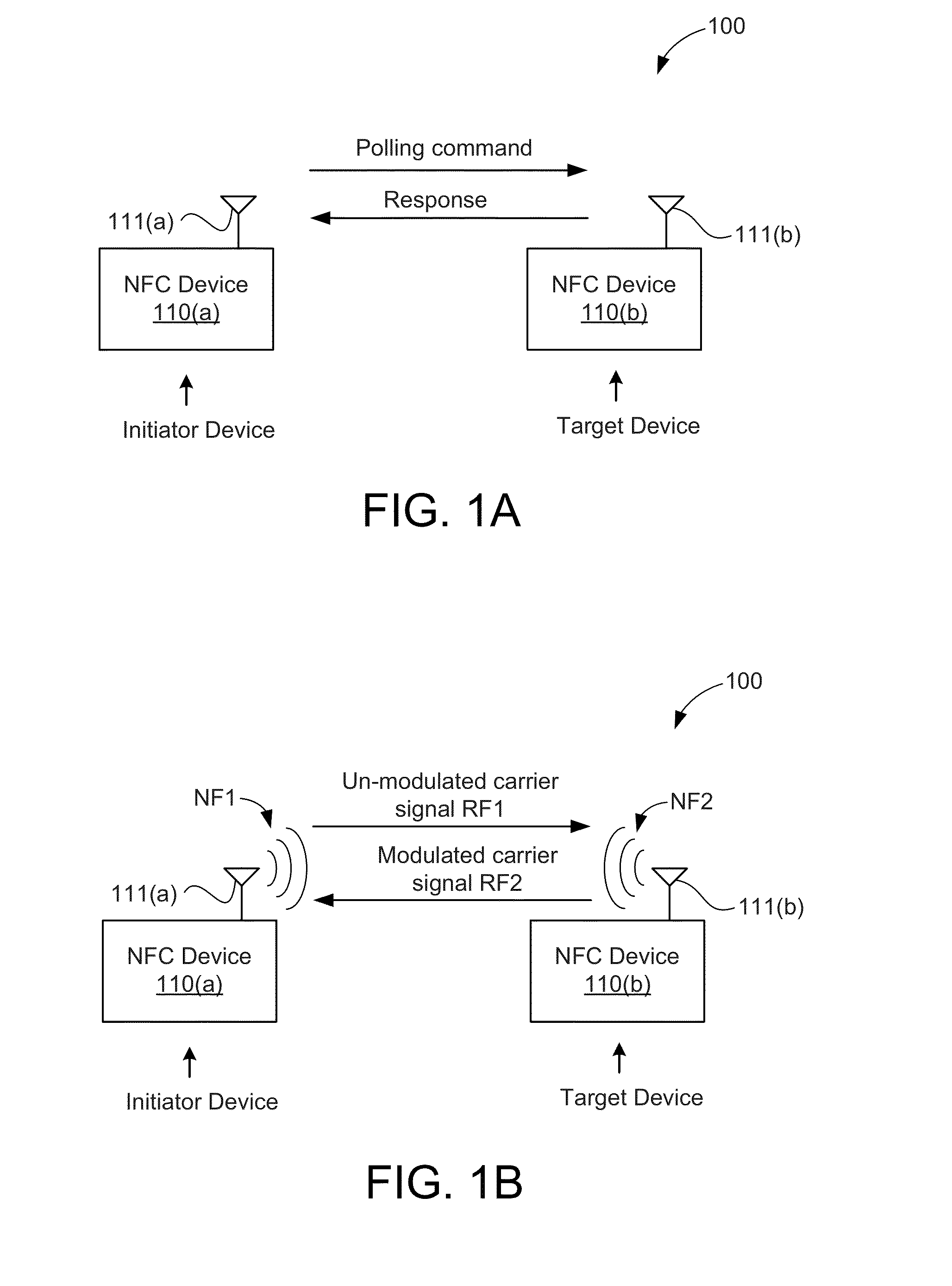 Direct power transmission load modulation in near field communication devices