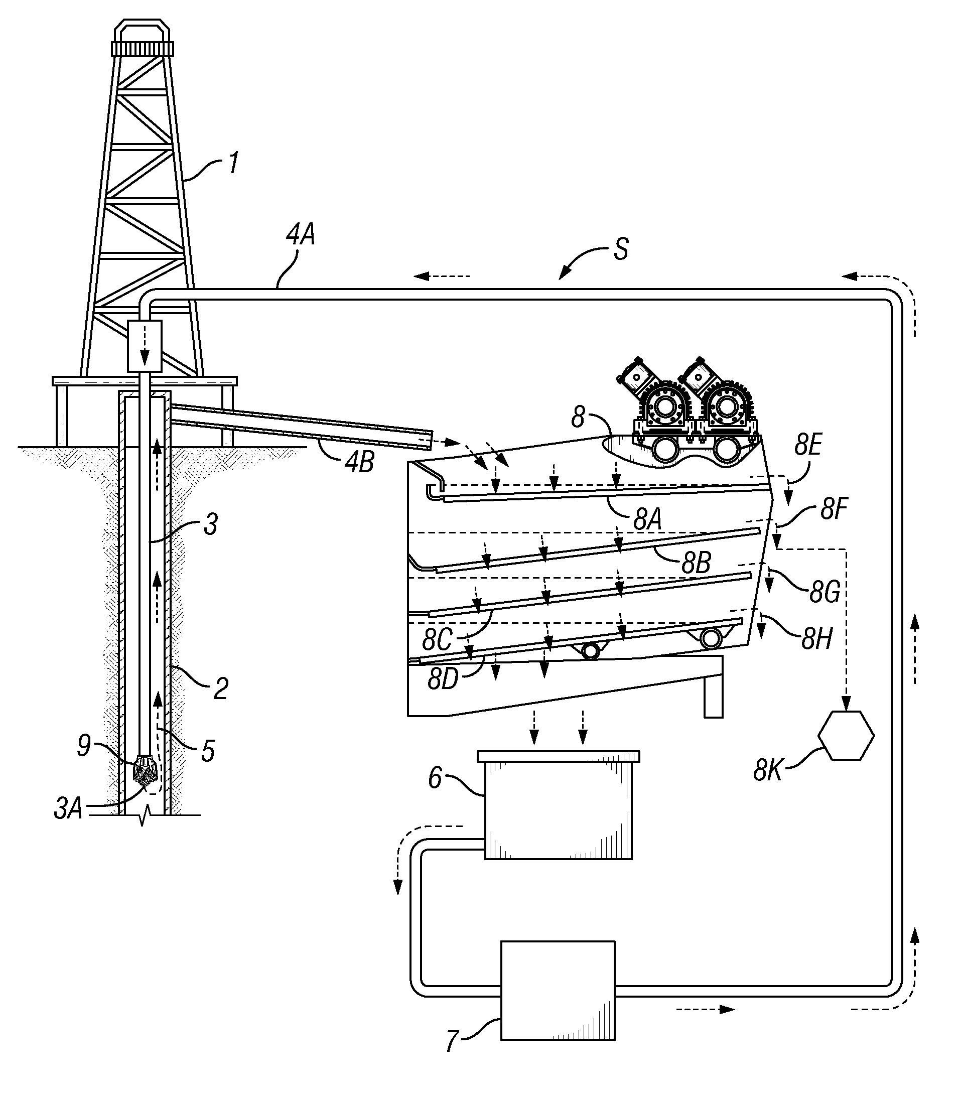 Shale shakers with selective series/parallel flow path conversion