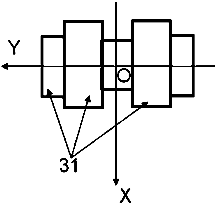 Compact three-port network with communicated tangent plane