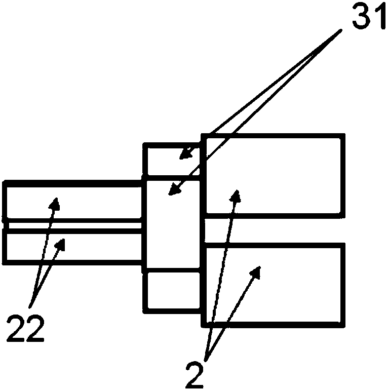 Compact three-port network with communicated tangent plane