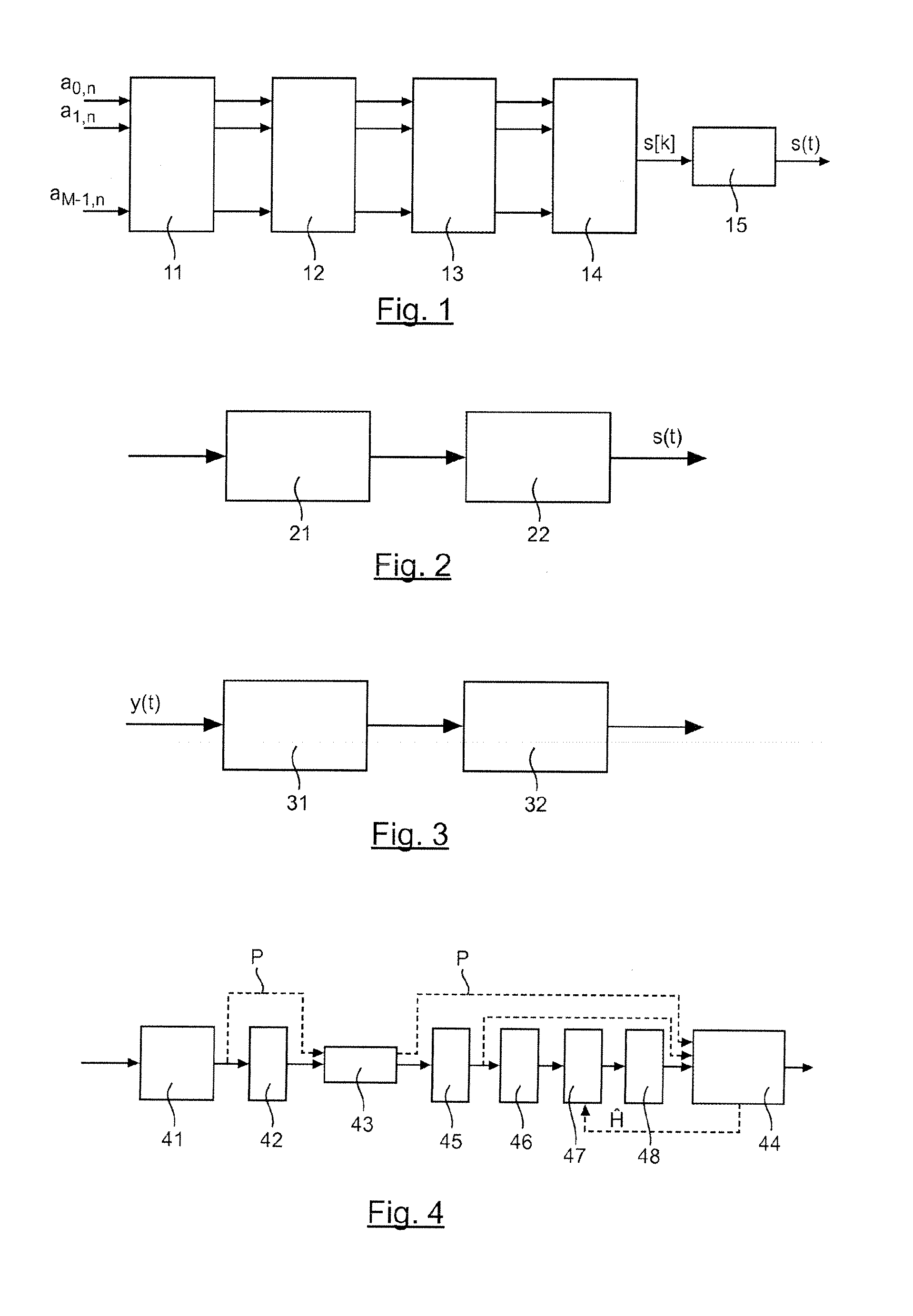 Methods for transmitting and receiving a multicarrier signal comprising a guard interval, corresponding computer program products, transmitting and receiving devices, and signal