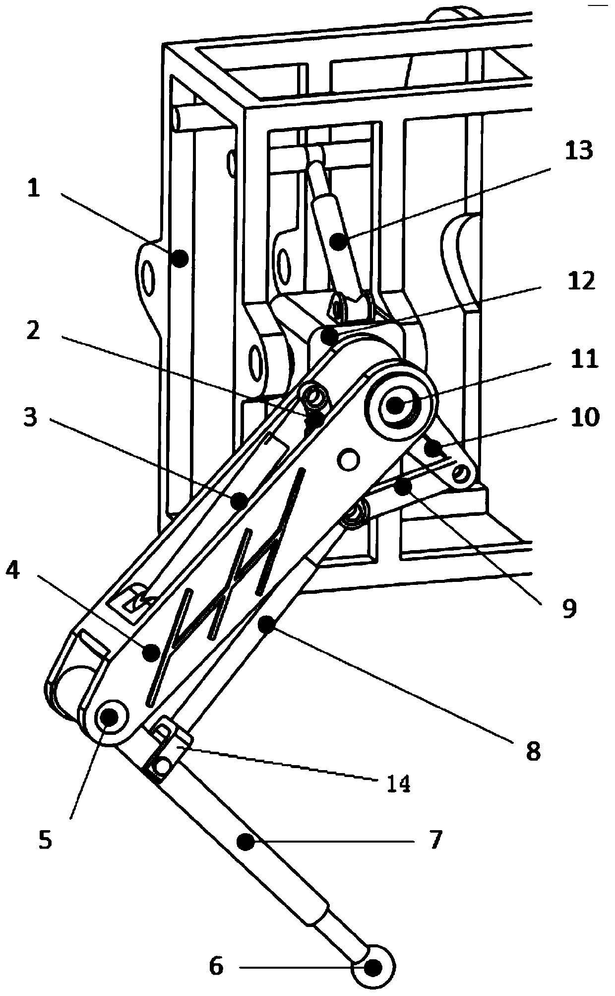 Leg linkage mechanism of quadruped robot