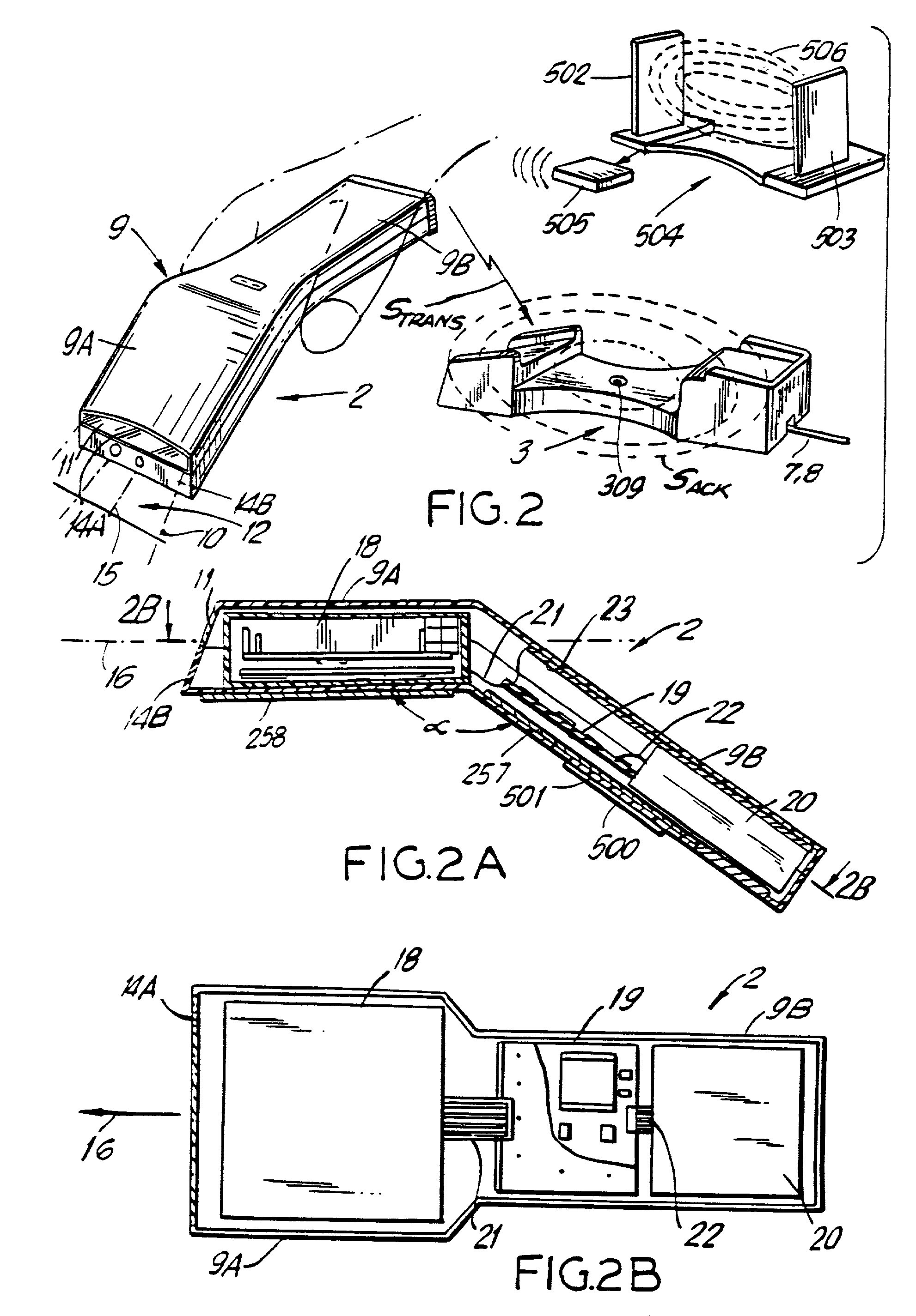 Bar code scanning system with wireless communication links