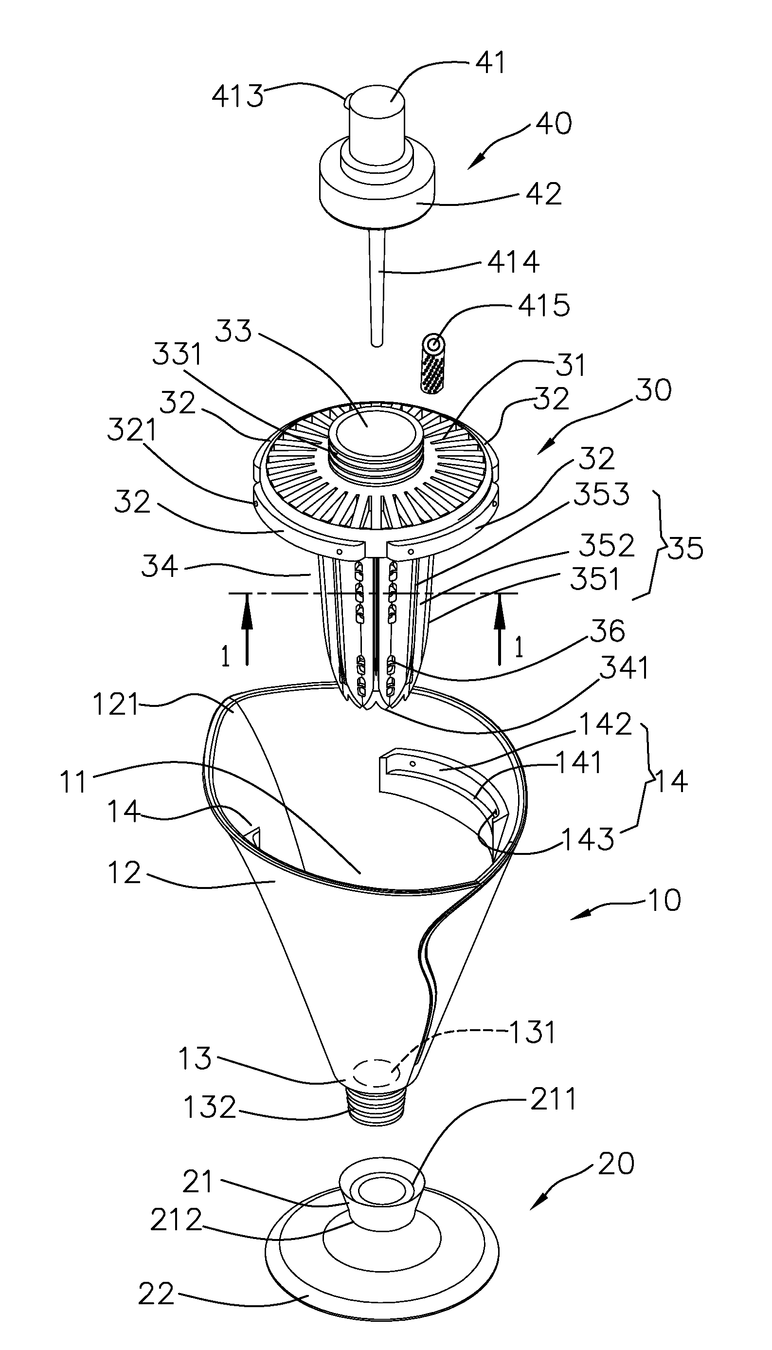 Juice extracting device