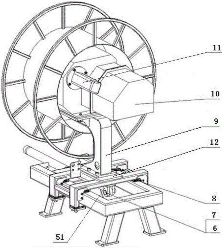 Sliding type cable drum device