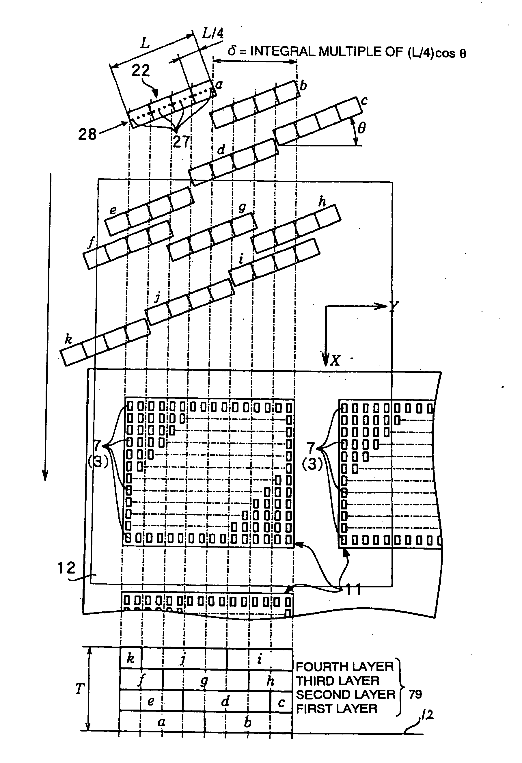 Method and apparatus for producing color filter, method and apparatus for manufacturing liquid crystal device, method and apparatus for manufacturing EL device, method of discharging material, apparatus for controlling head and electronic apparatus