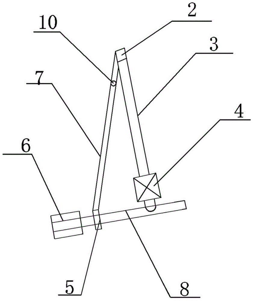 Free trajectory gluing device of toe lasting machine