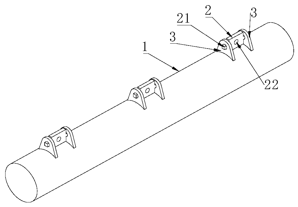 Angle-adaptive pull rod and rotating plate system