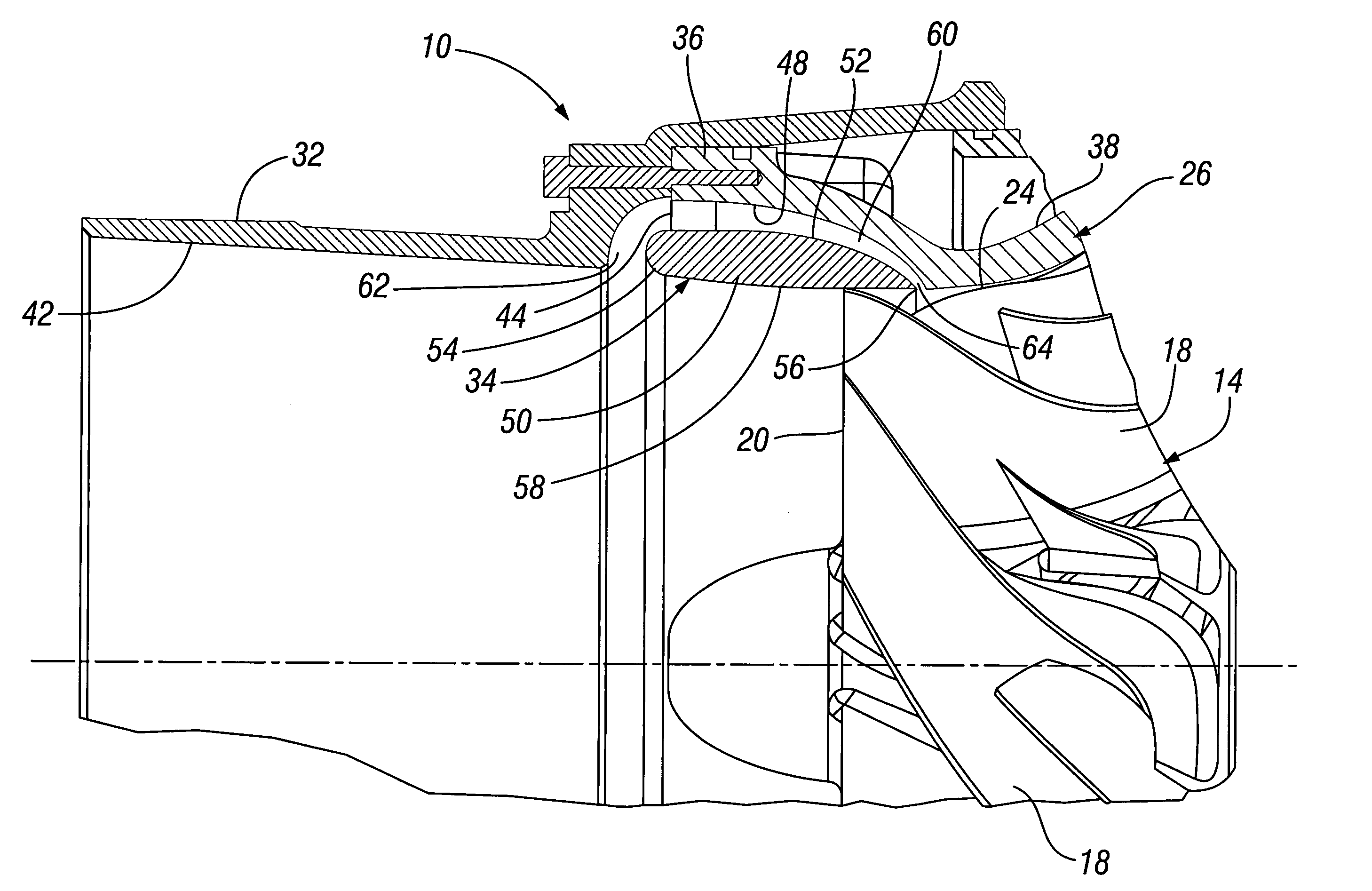 Centrifugal compressor with channel ring defined inlet recirculation channel