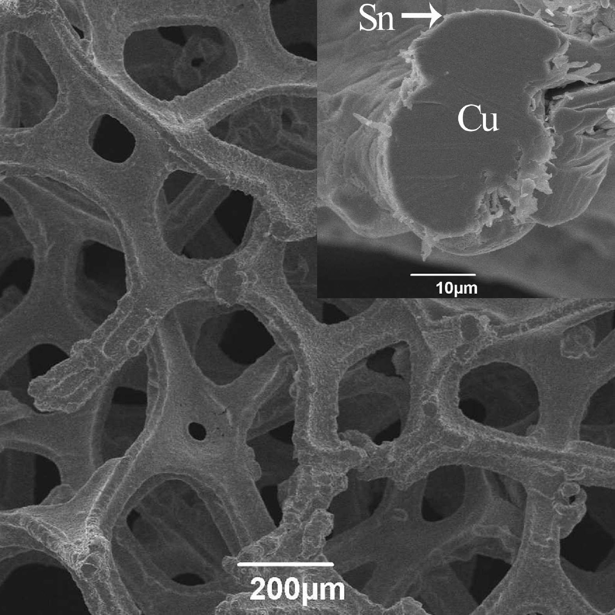 Preparation method of three-dimensional porous tin-copper alloy cathode materials for lithium ion battery