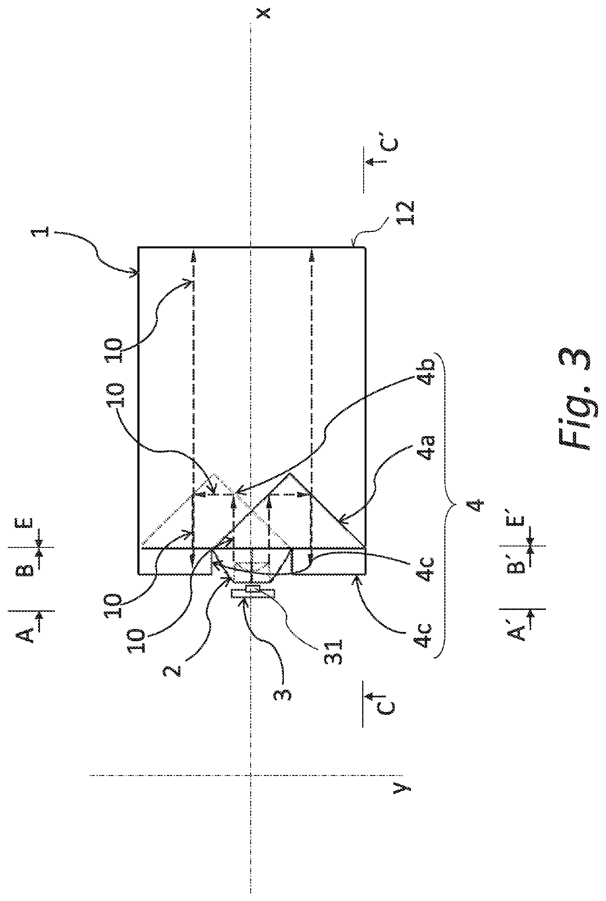 Light-conductive optical system, especially for a light device of a vehicle