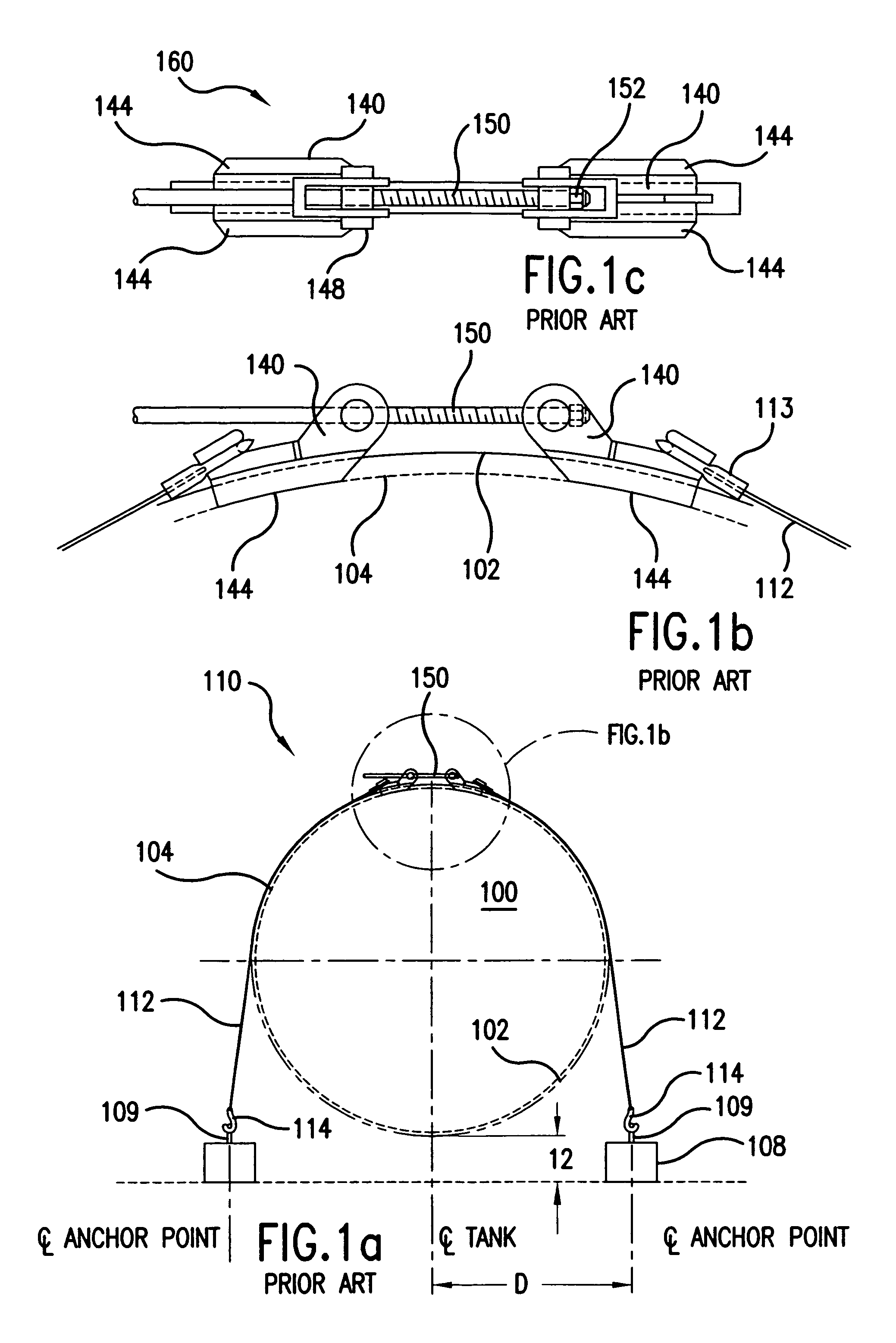 Tank retaining system