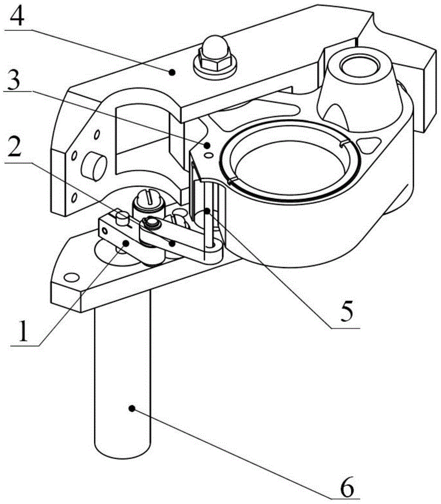 Four-connecting-rod elastic switching mechanism