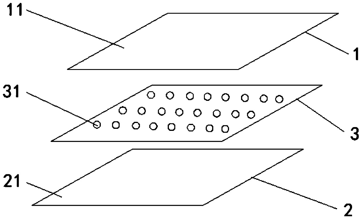 G + G structure four-wire resistive touch screen