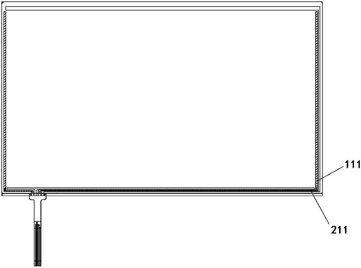 G + G structure four-wire resistive touch screen