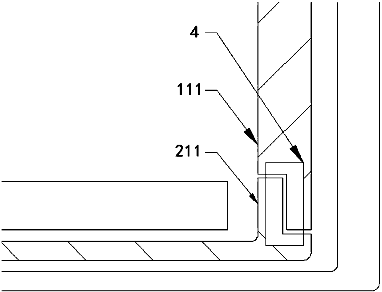 G + G structure four-wire resistive touch screen