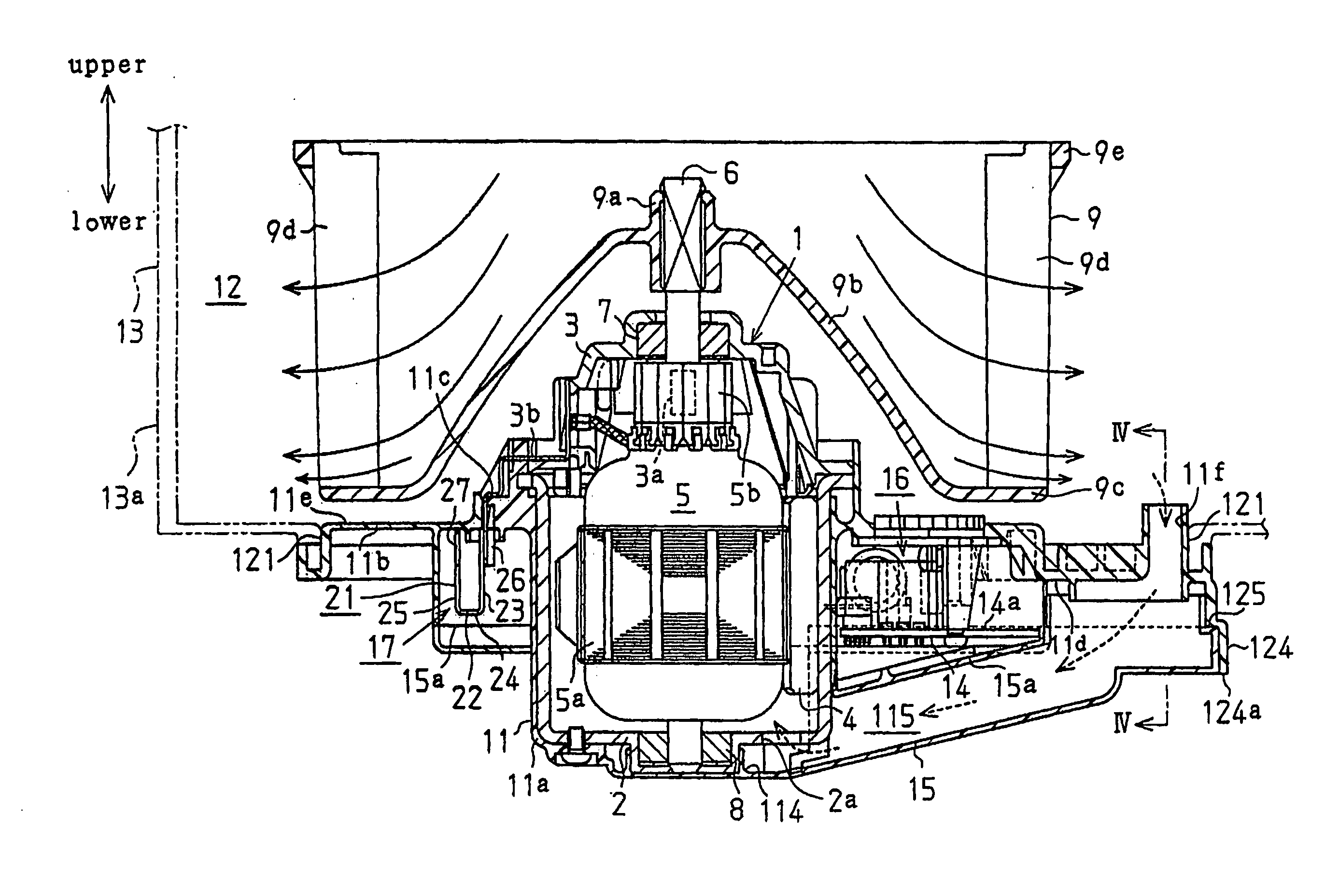 Motor assembly for vehicle air conditioner