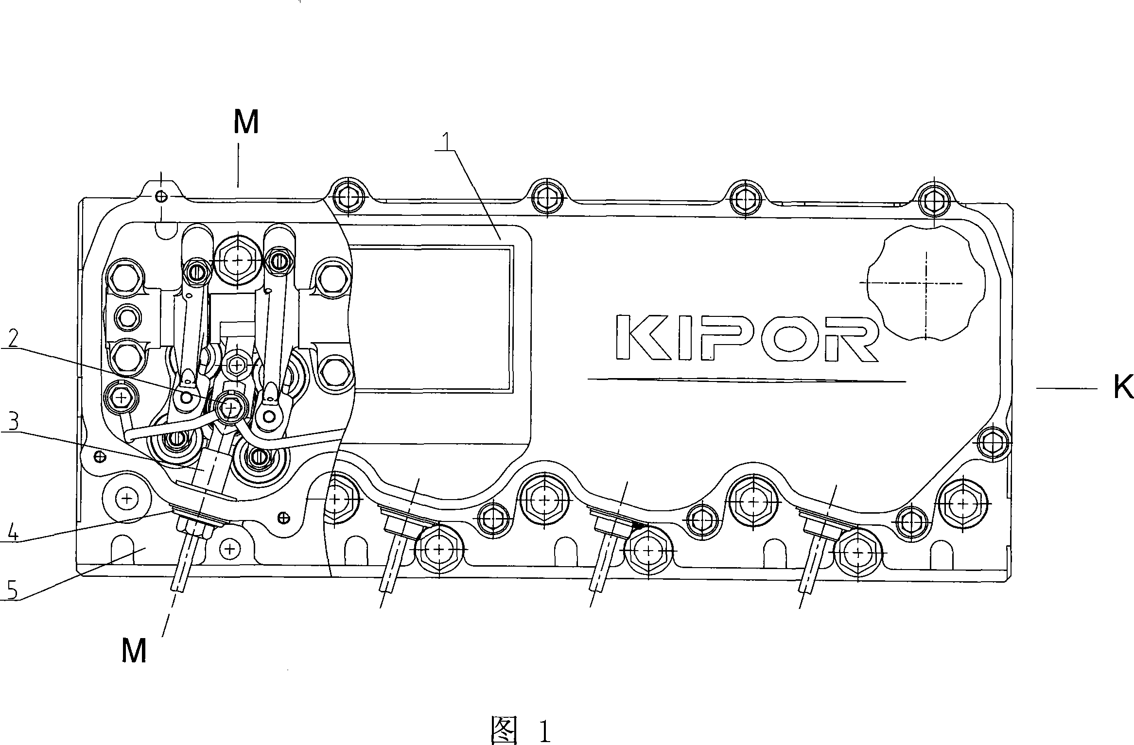 Diesel engine fuel injector mounting structure