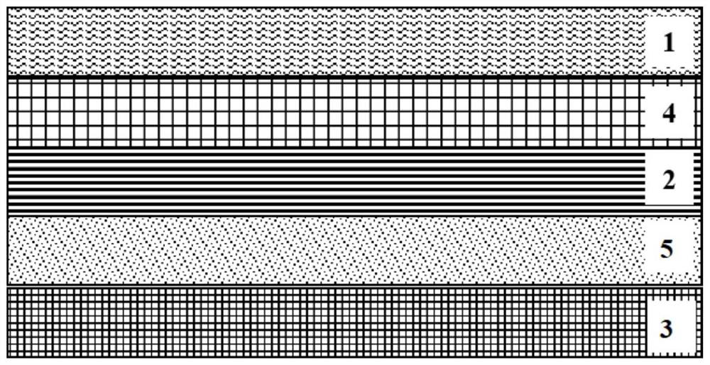 Moisture-resistant double-drawing polypropylene pearl label base film and preparation method thereof
