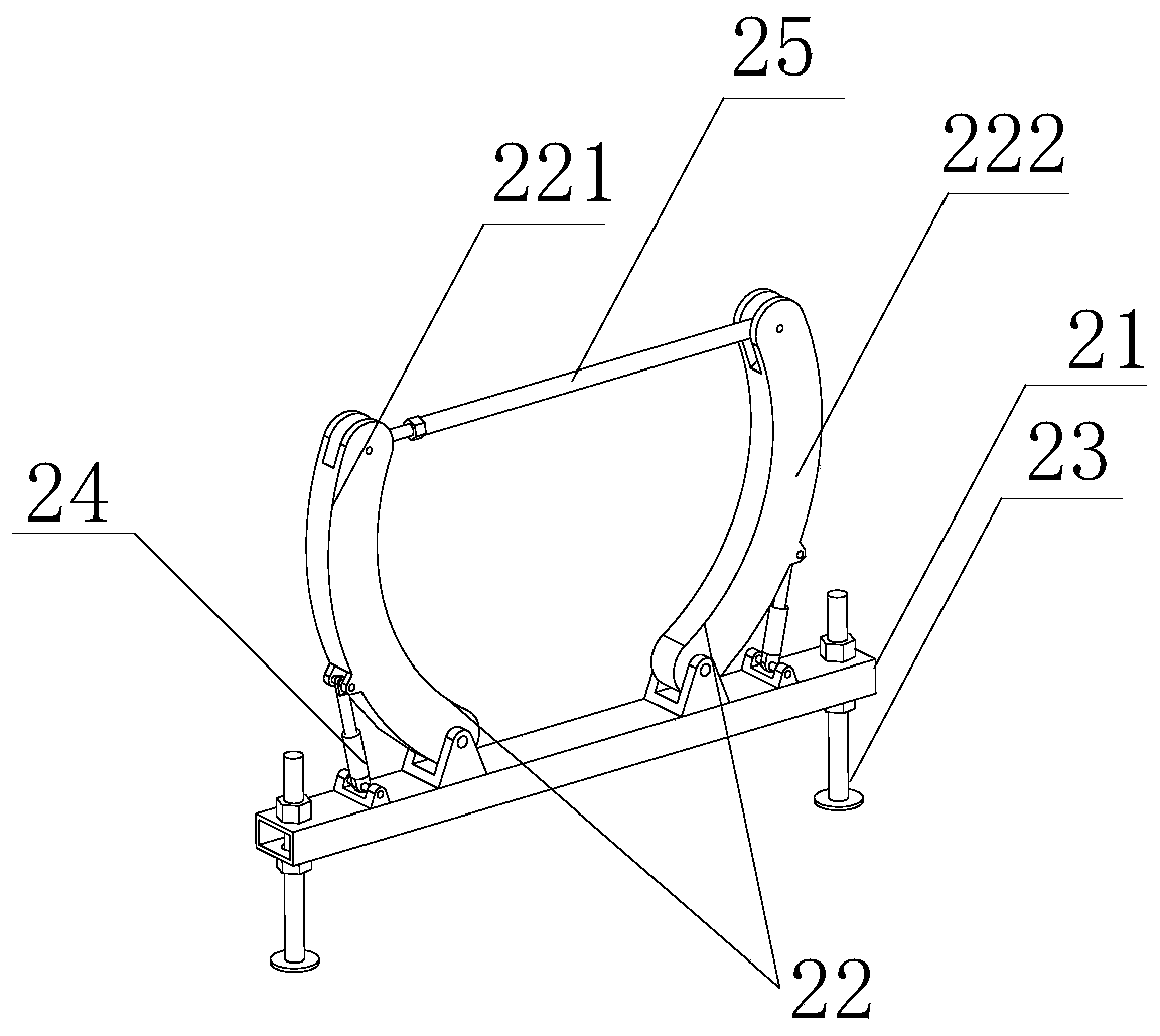 Bearing mechanism and construction method for underground pipeline jacking device