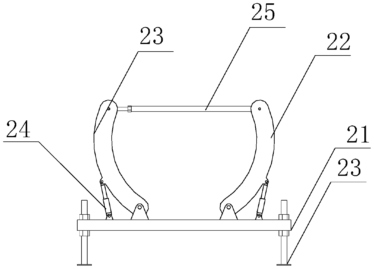 Bearing mechanism and construction method for underground pipeline jacking device