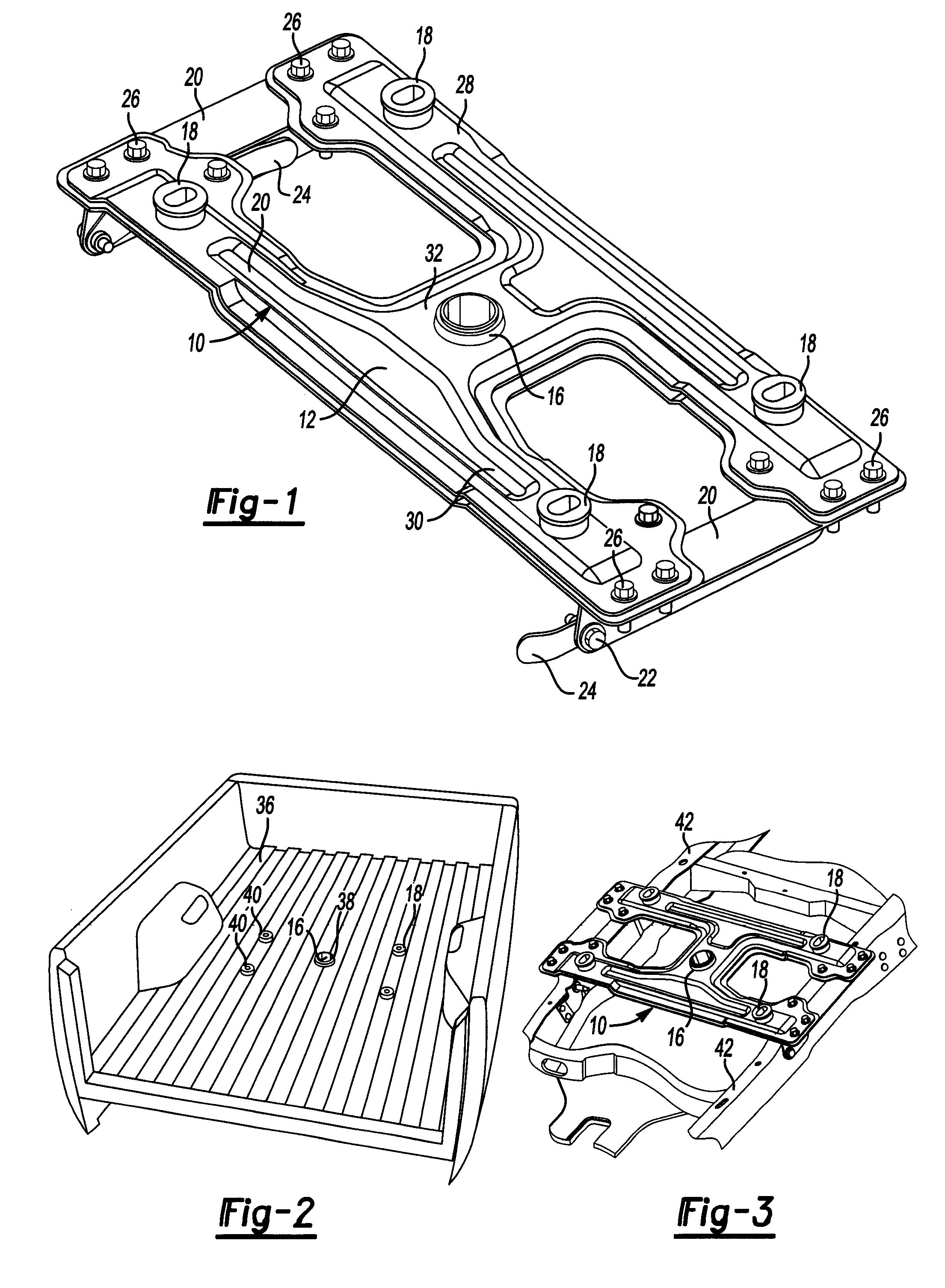 Integrated support structure for either a fifth wheel hitch or a gooseneck trailer hitch