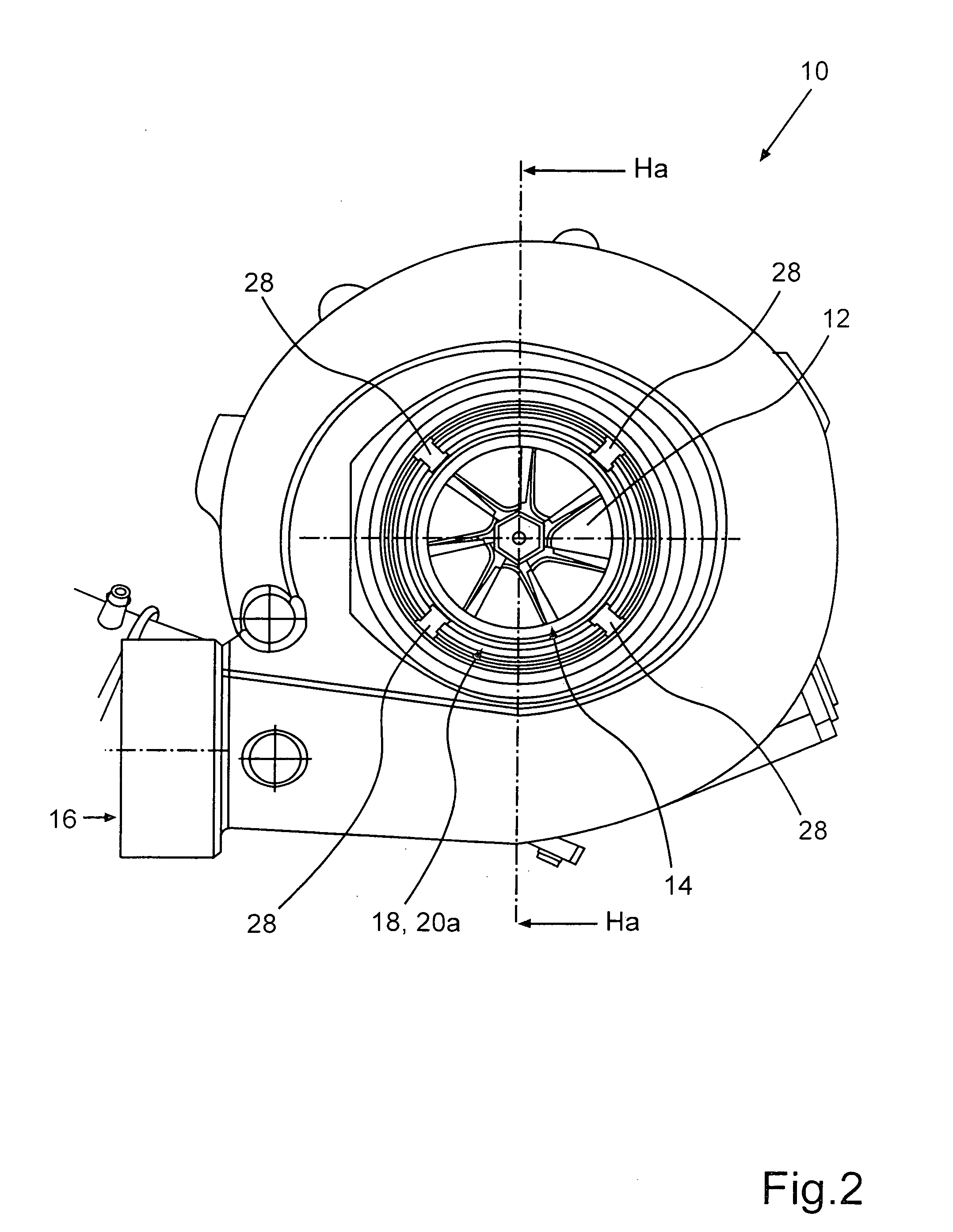 Radial compressor, particularly for an exhaust gas turbocharger of an internal combustion engine