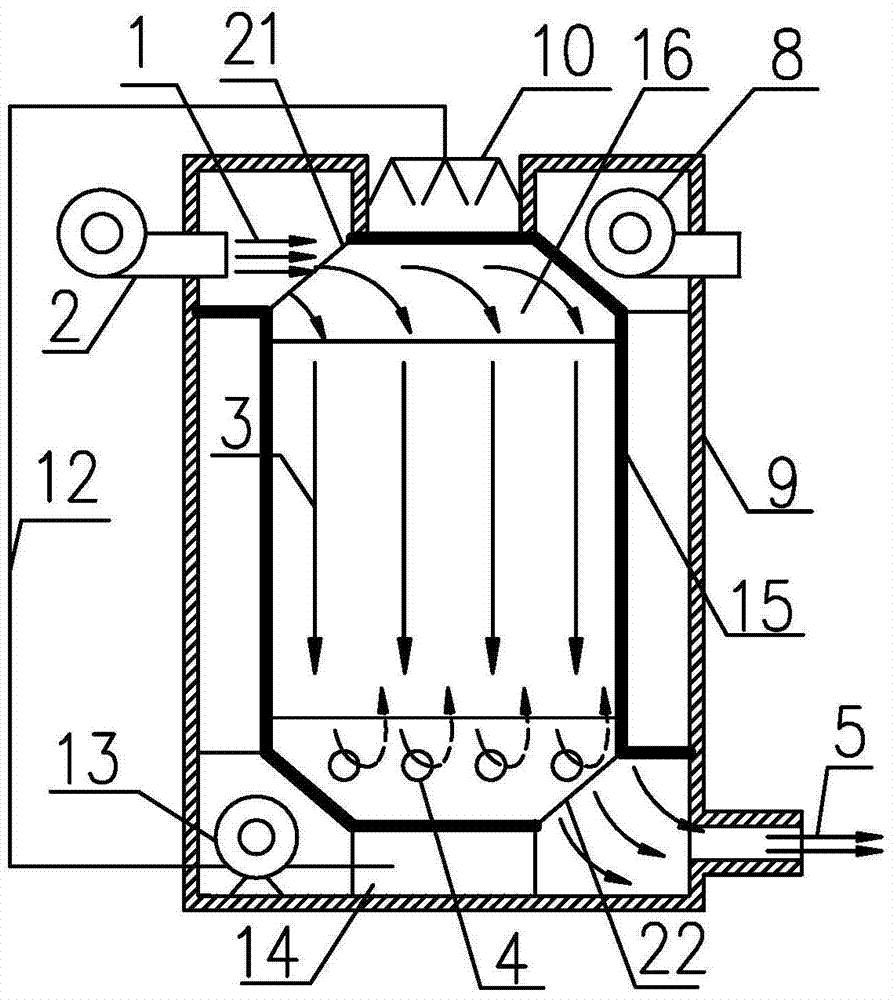 Counterflow plate dew point indirect evaporative cooler with built-in shunt structure and channel partition