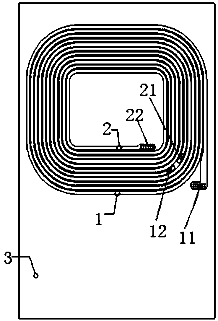 A multiplexing device of NFC coil and wireless charging coil